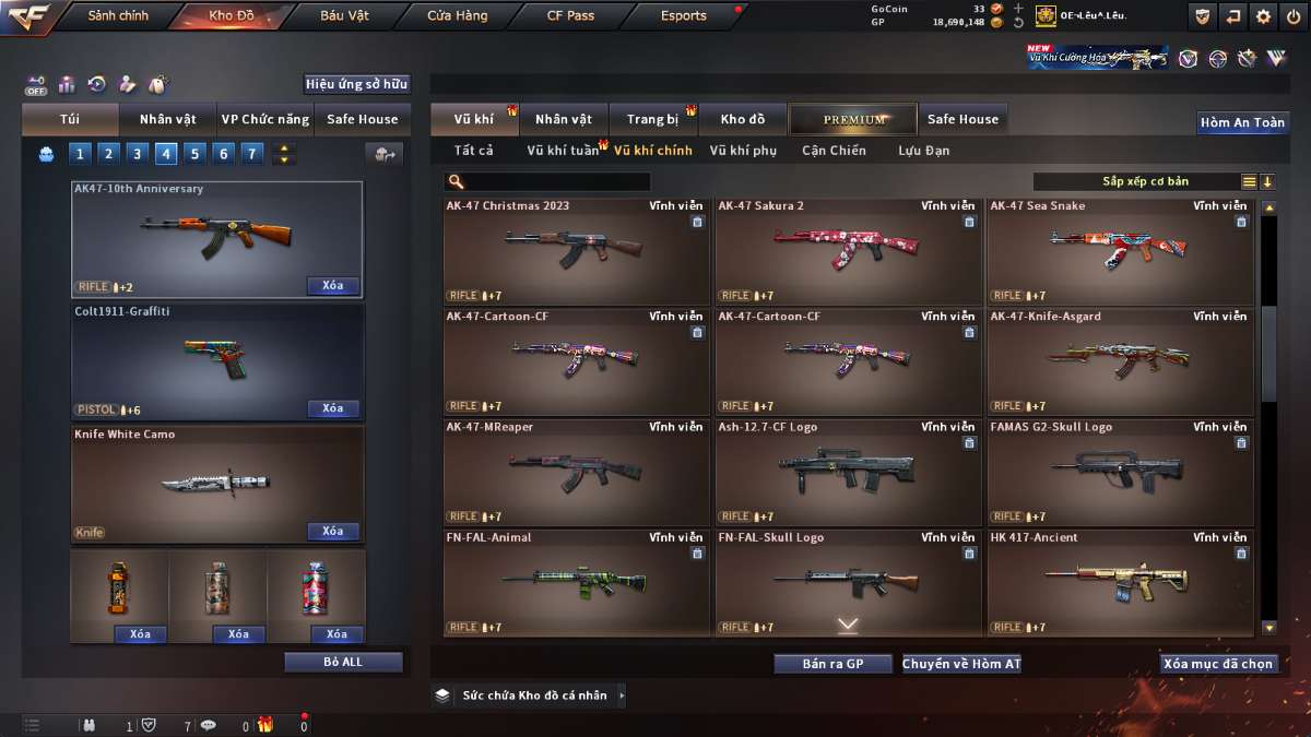 shop acc cf uy tin gia re